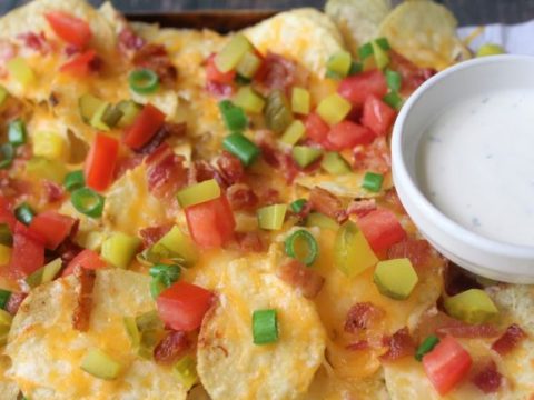 Pickle Chips With Cheese And Bacon Are Your New Nachos - Savory Saver